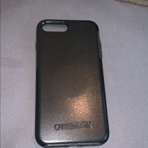 iPhone 6/7 plus, black symmetry otter box case